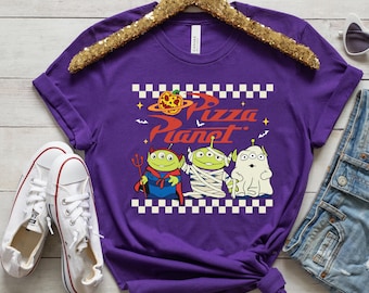 Pizza Planet Alien Boo Dracula Comfort Colors Shirt, Toy Story Aliens Halloween Costume Shirt,  Spooky Season,  Halloween