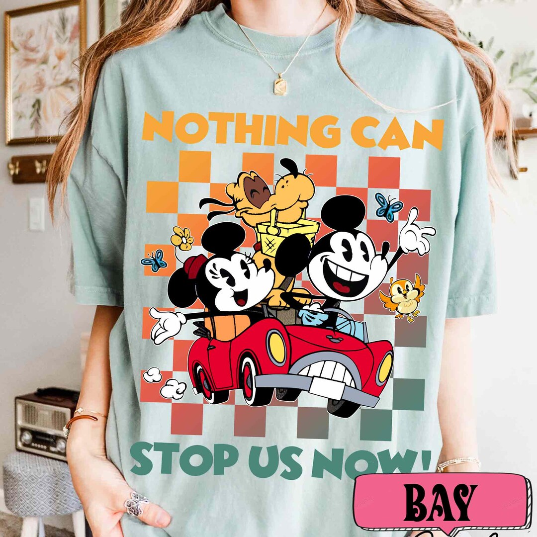 ミッキー ミニー ペア Tシャツ/白黒 トリートユアセルフ ミッキー ミニー Tシャツ TreatÜrself ペアの通販, image size:1080x1080