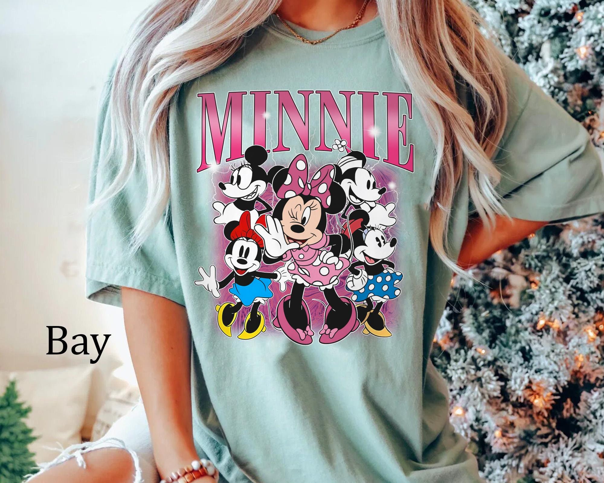 Retro 90s Minnie Mouse Comfort Colors Shirt, Vintage Disney Girl T