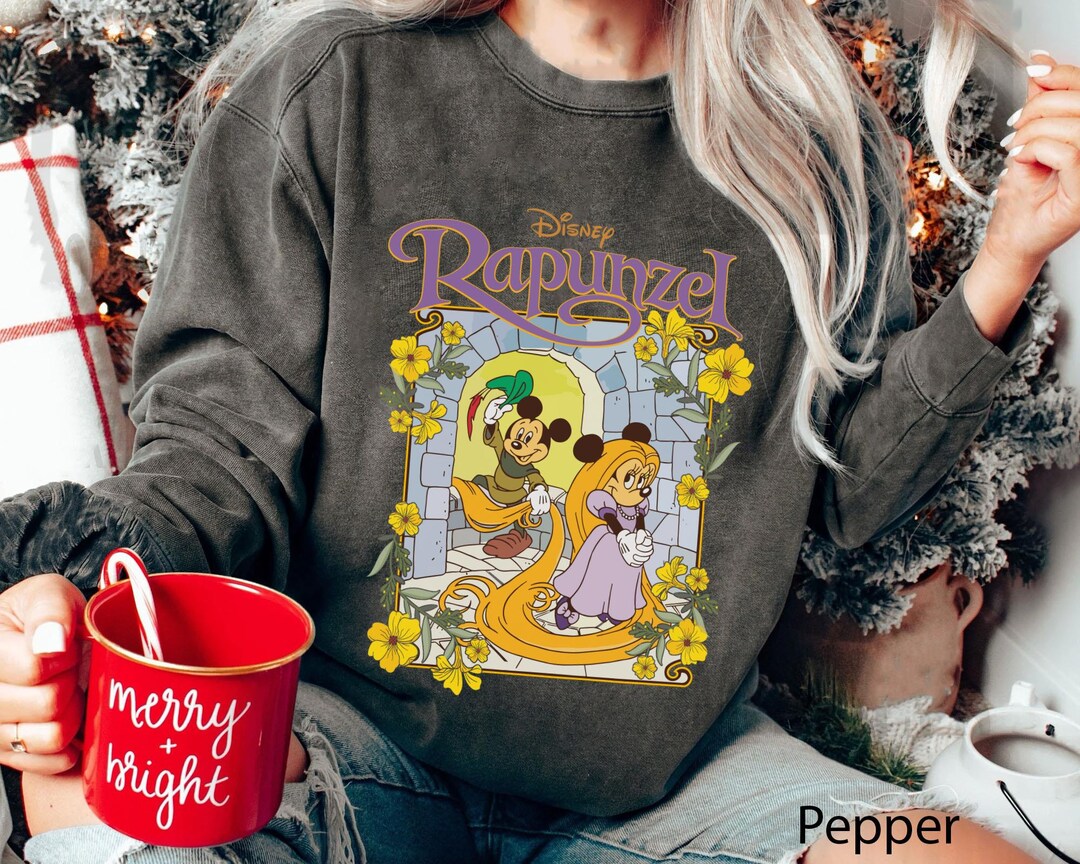 Mickey Minnie Mouse Costume Flynn Rider Rapunzel Comfort Colors Shirt ...