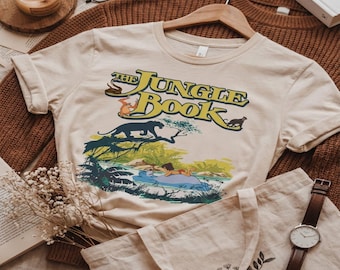 Vintage Disney The Jungle Book Shirt, Mowgli Shere Khan Baloo, Disney Friends Trip, Disneyland Family Matching Shirt, Animal Kingdom T-shirt