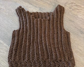 Ribbed Baby Boy Vest