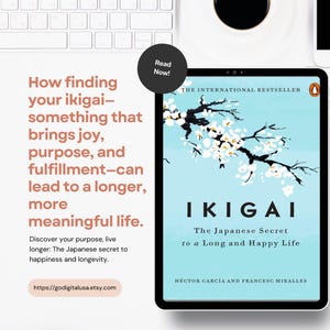 Ikigai: The Japanese Secret to a Long and Happy Life by Héctor García - Digital PDF Download - Mindfulness & Self-Help Book