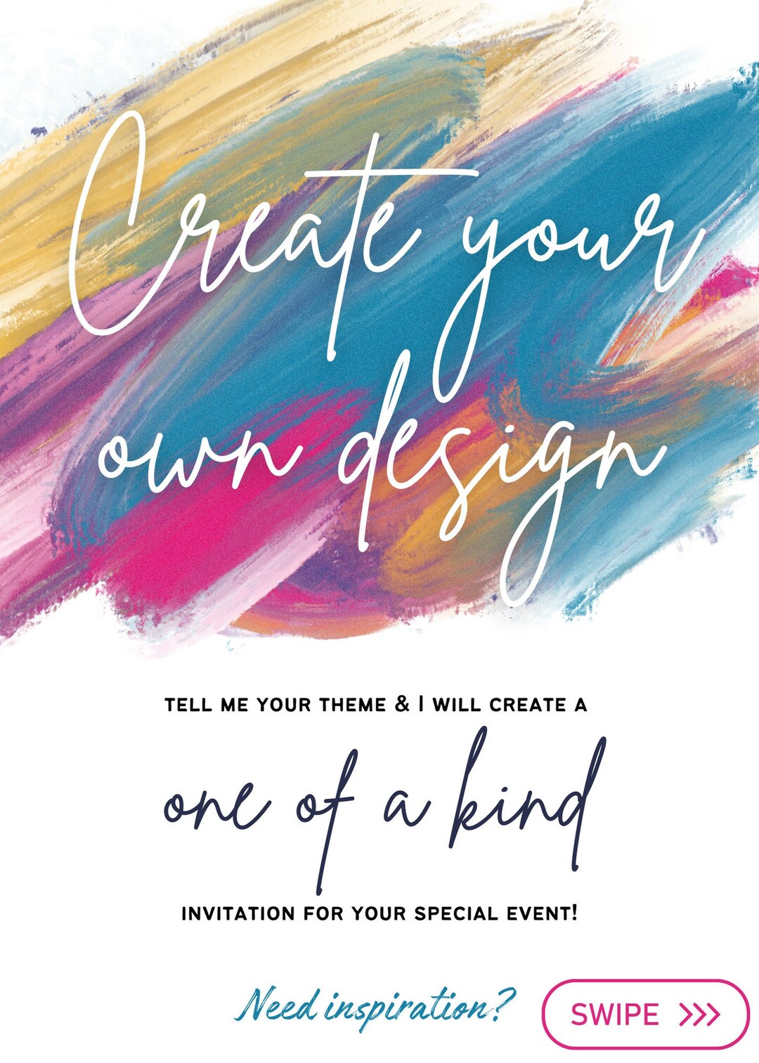 Create Your Own Invitation Kids Invitation Digital Download Template ...