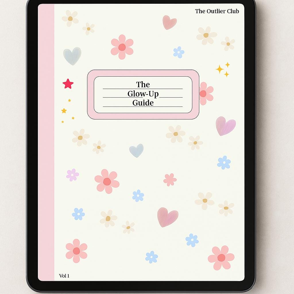 Ultimate Glow-Up Planner | Printable Self-Care Journal, Fitness Tracker, Daily Affirmations & Goal Setting PDF