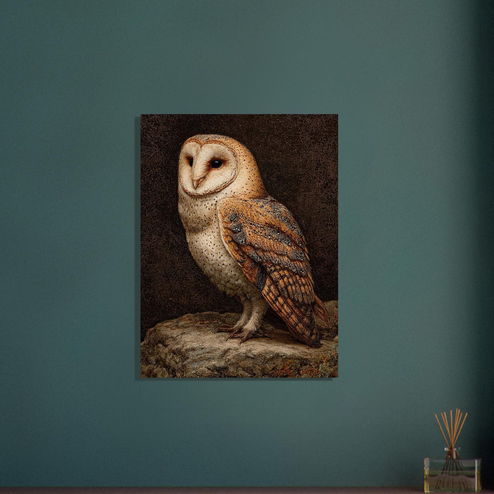Victorian Gothic Owl Poster Art Print - Dark Academia Halloween Decor ...