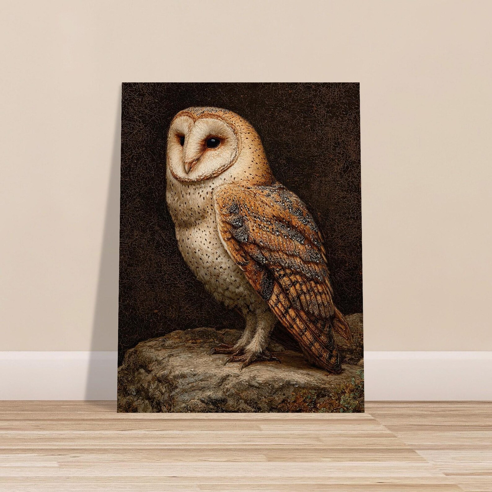 Victorian Gothic Owl Poster Art Print - Dark Academia Halloween Decor ...