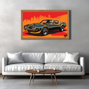 Fully Editable 1978 Pontiac Firebird Trans AM Vector Art - Digital Download for Vinyl & Print
