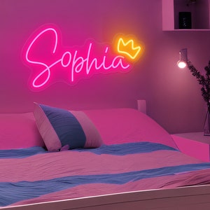 Custom Led Name Sign Gift for Kid, Custom Name Sign Teenage Gift, Led Neon Sign Wall Decor, Neon Name Sign Bedroom Decor,Personalized Gift