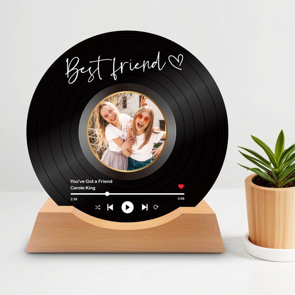 Benutzerdefinierte Musik Zeichen besten Geschenke, personalisierte Foto Plakette Geschenke für Freunde, Geschenk für sie, Geschenk für ihn, kundenspezifische Foto personalisierte Geschenke