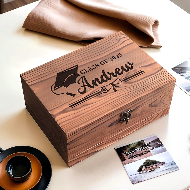 Personalized Graduation Memory Box, Graduation Gift Ideas, Keepsake ...