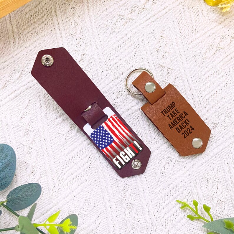 Custom Leather Keychain With Photo, Personalized Gifts for 2024, Custom ...