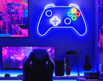 Gamepad Neon Sign,  Neon Led Light for Gaming Room Decor, Gamer Gift for Him