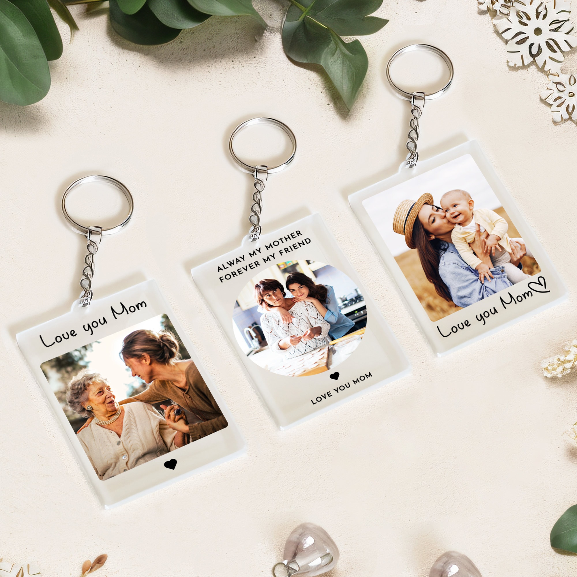 Personalized Photo Keychain,mama Keychain, Personalized Mothers Gift ...