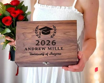 Personalized Graduation Memory Box 2026, Keepsake Time Capsule, Custom  Engraved  Graduation Gift Box for Her/ Him