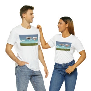 UFO Cow Unisex Jersey Short Sleeve Tee