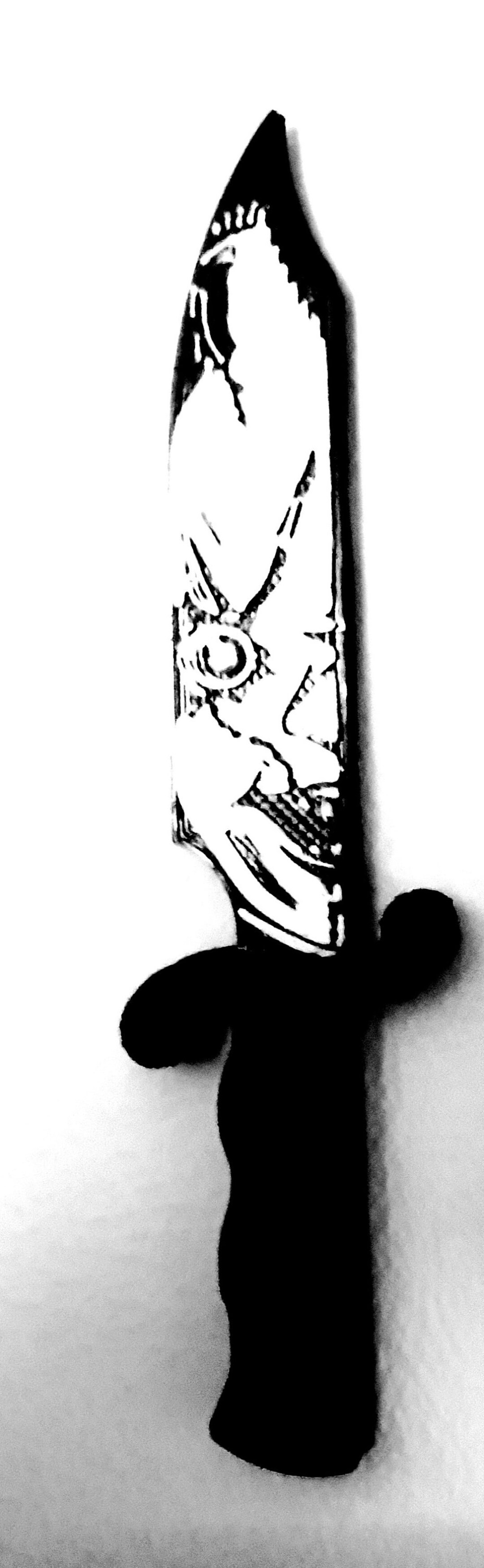 Chucky Face Knife 3d Printed Tile Hand Painted. Etsy