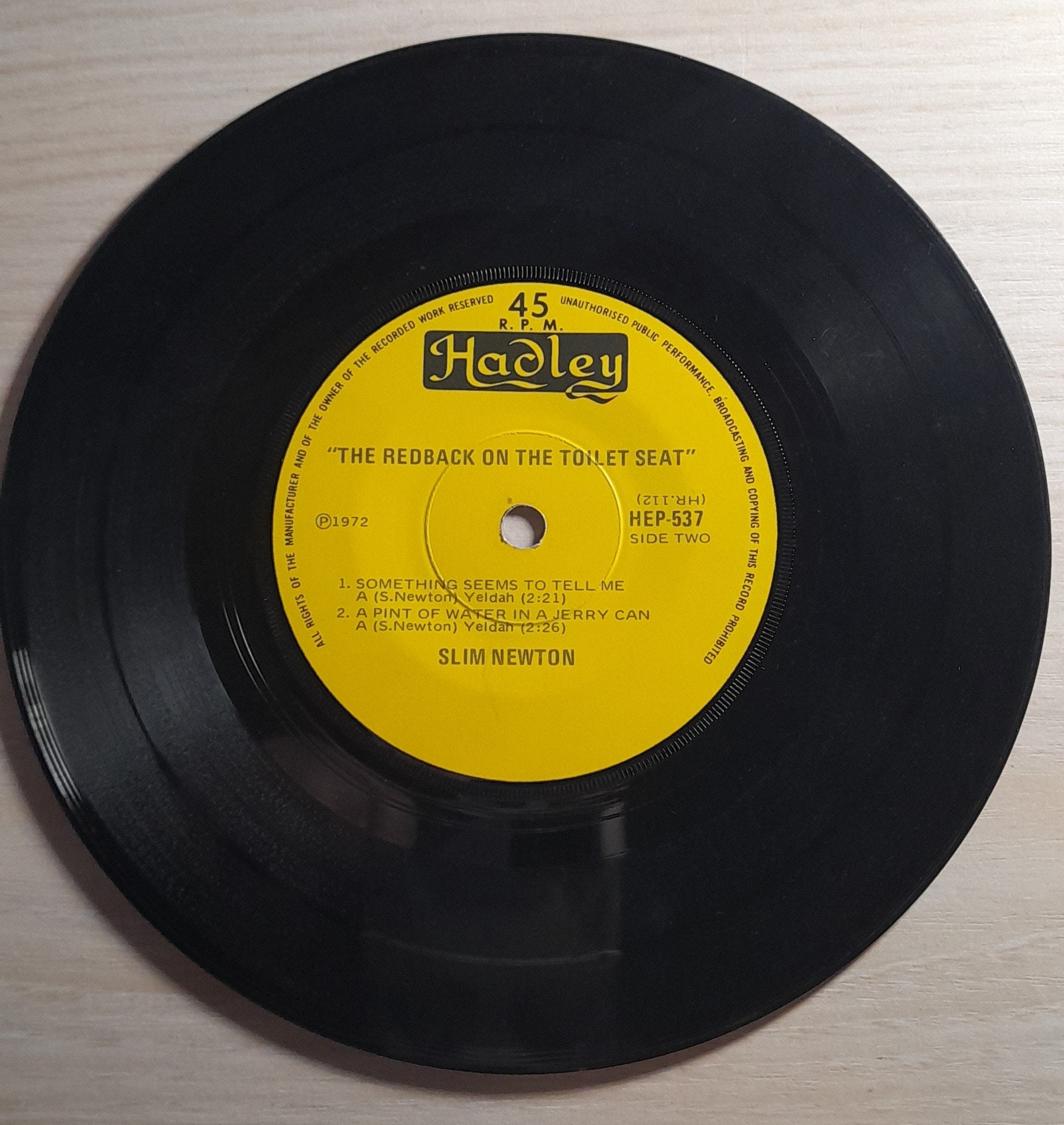 Vintage 1971 the Redback on the Toilet Seat by Slim Newton Etsy Australia