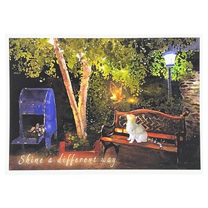 Chats dans la nuit, brillent autrement, oeuvre d'art originale