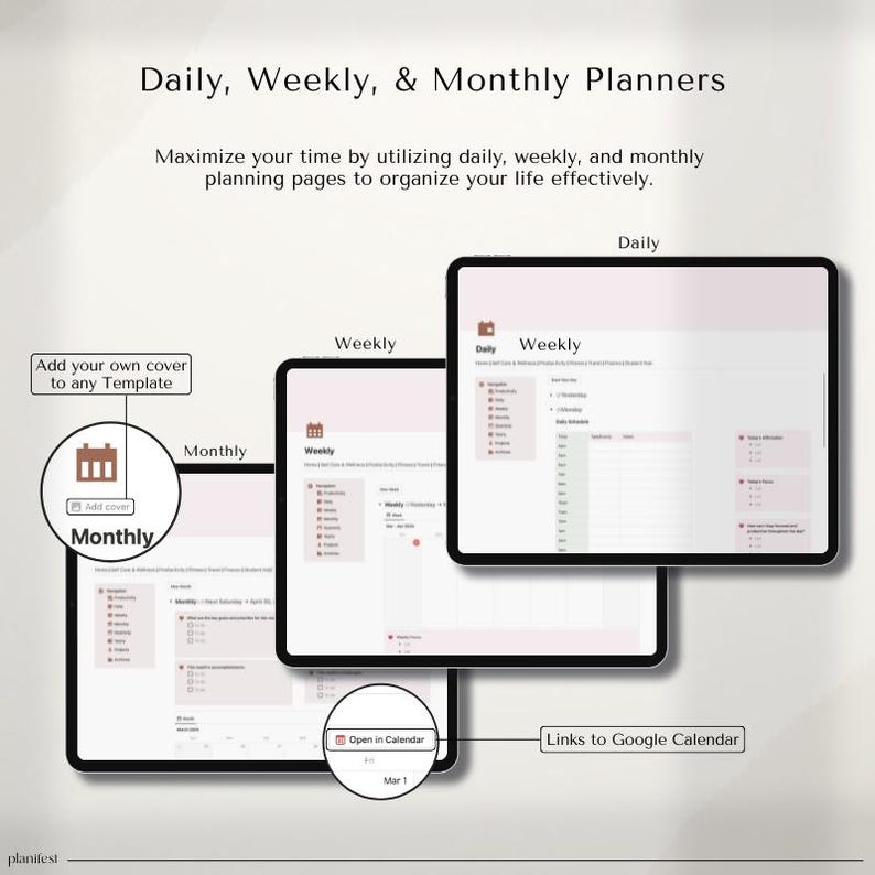 Adult ADHD Notion Templates – All-in-One Planner for Focus, Productivity, and Self-Care.