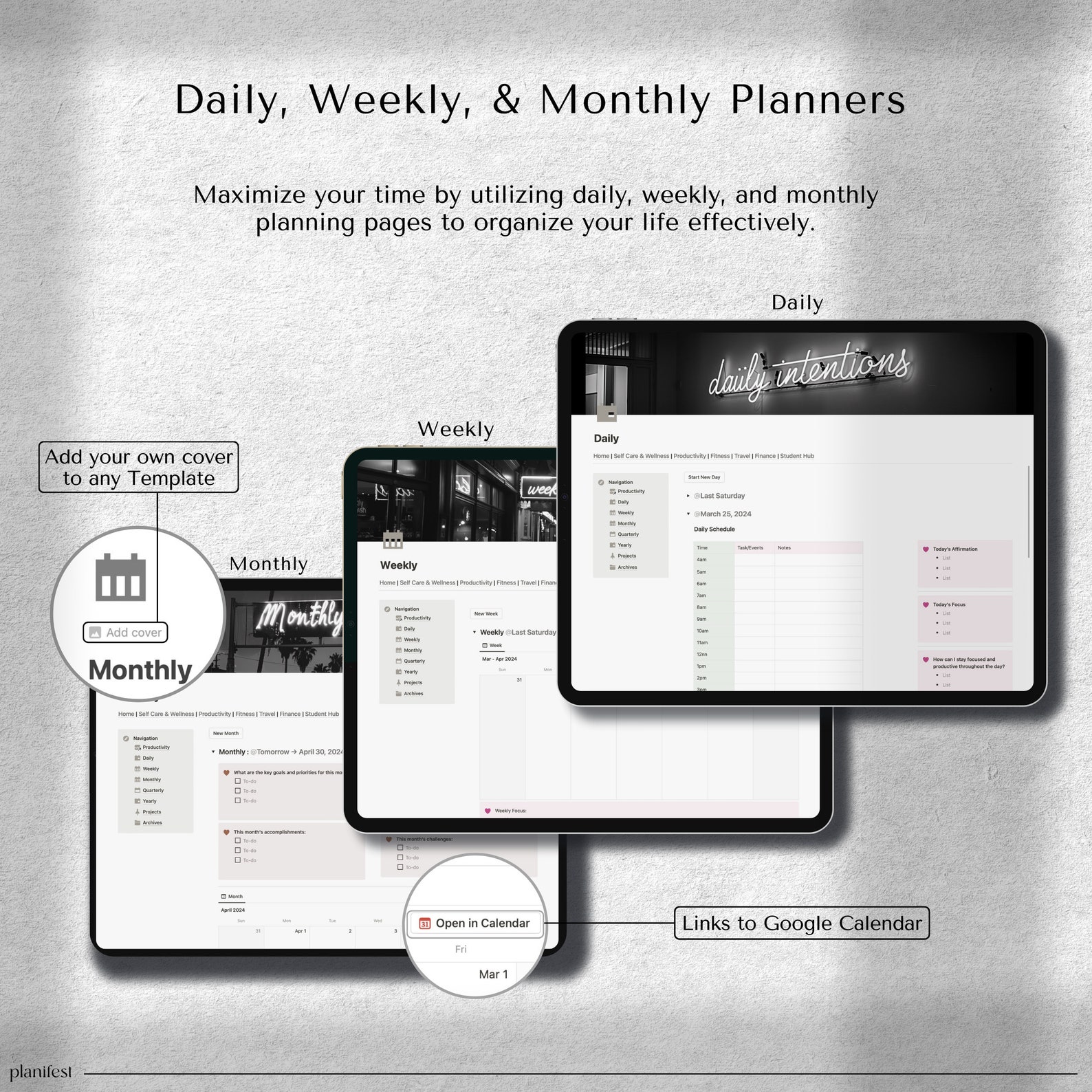 Notion LIFE Planner Template | All in One Notion Dashboard | Aesthetic ...