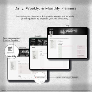 Complete Notion LIFE Planner Template | Unified Notion Dashboard | Stylish Notion Template | Simplified Personal Planner, Daily ADHD Notion Planner
