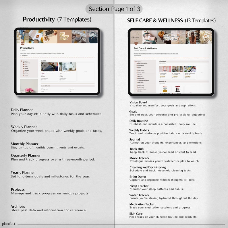 Notion Scheduler | Notion Blueprint | Total Life Notion Scheduler | Notion Templates for Daily ADHD Management | Stylish Life Notion Scheduler | Light & Shade
