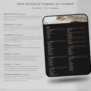 All-in-One Notion Template: Dark Mode Ultimate Life Planner | Personalized Digital Planner with Aesthetic Design