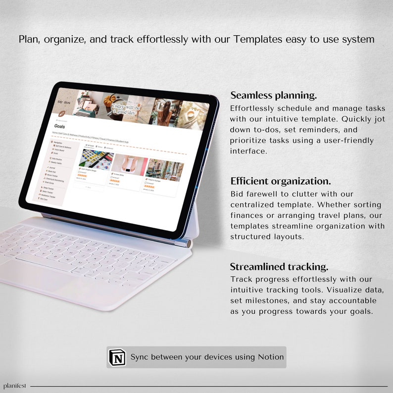 Notion Organizer | Notion Blueprint | Unified Life Notion Organizer | Notion Templates for ADHD Daily Planning | Modern Life Notion Organizer | Brightness Modulation