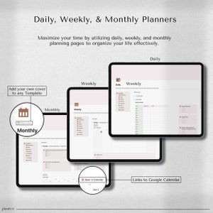 Notion Scheduler | Notion Format | Comprehensive Notion Scheduler | ADHD Daily Notion Layouts | Chic Life Notion Scheduler | Day & Night