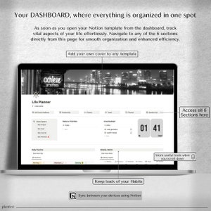 Comprehensive Notion LIFE Planner Template | All-Inclusive Notion Dashboard | Elegant Notion Template | Streamlined Personal Organizer, Daily ADHD Notion Planner