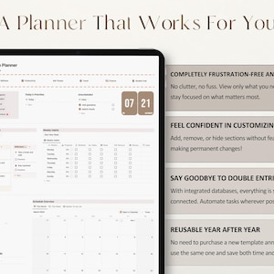 ADHD Planner Notion Template – Digital Dashboard for Focus, Productivity, and Self-Care.