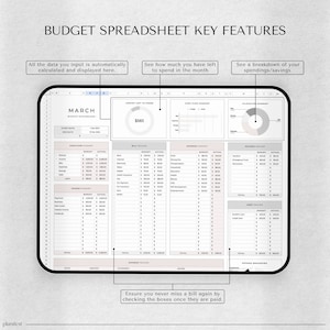Google Sheets Budget Planner | Monthly Budget Spreadsheet | Paycheck Tracker | Weekly Budget Template | Biweekly Budgeting Tool
