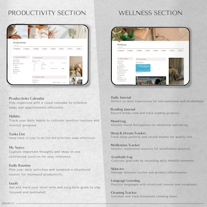 Notion Template | Life Planner Notion Dashboard | ADHD Digital Planner | Adult ADHD Notion Templates, Productivity Self Care Planner