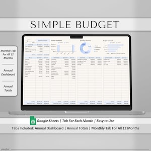 Budget Planner for Google Sheets | Monthly Budget Spreadsheet | Paycheck Budget Tracker | Weekly Budget Template, Biweekly Budget, Budgeting