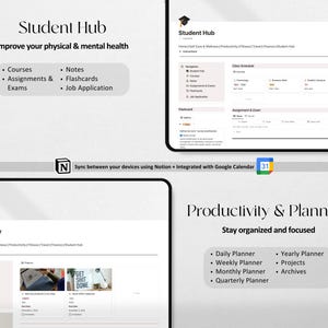 Notion ADHD Dashboard | Adult ADHD Digital Planner and Focus Template
