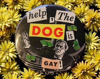 Pin de perro gay