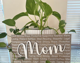 Mom Gift, Mom Sign, Gift for Mom, Mother's Day Gift, Wood Mom Sign, Mother Gift,Mother's Day, Grandma Gift, Nana, Mama, Mother, Mom Birthday