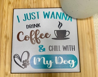 Tile Trivets with or without bamboo frame, Ceramic Trivet, Kitchen Hanging Artwork, Tile Hot Pad, Custom Artwork Tile, Housewarming Gift