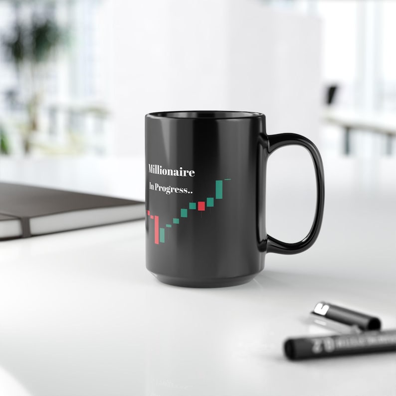 Stock Market Trader Coffee Mug, Inspirational Investor Gift image 4