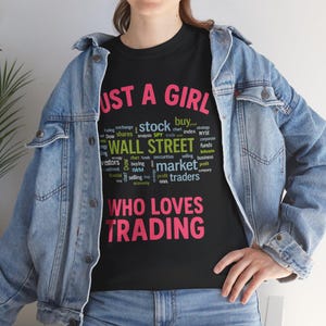 Stock Market Trader Tee For Girls, Wall Street Lovers T-Shirt, Trading Enthusiast Gift For Her, Finance Shirt