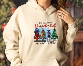 Police Christmas Hooded Sweatshirt, Merry Police Gift, LEO wife tree hoodie, Cop holiday hoody, Police supporter, Thin Blue Line, merry xmas