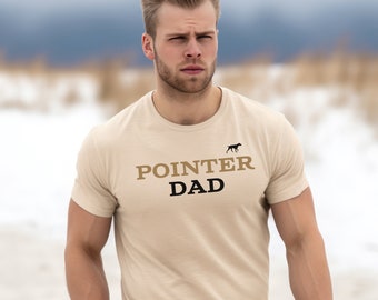 Pointer GSP Dad Unisex Heavy Cotton T-shirt, german shorthaired pointer, dad gift, pointer tee, gsp dad tshirt, gun dog dad, hunting, velcro