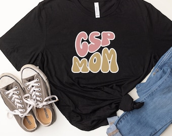 GSP Mom Unisex Short Sleeve T-Shirt, German shorthaired pointer mother tee, Bird dog shirt, hunting dog, gift for mom, dog lover shirt