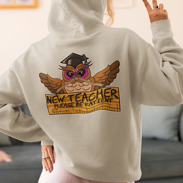 New Teacher Owl Hoodie | New Teacher Gift | In My Teacher Era |