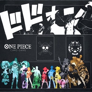 Jeu de cartes à collectionner One Piece - Tapis de jeu en paille noir / blanc