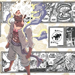 Tapis de jeu One Piece Gear 5 Luffy pour cartes à collectionner