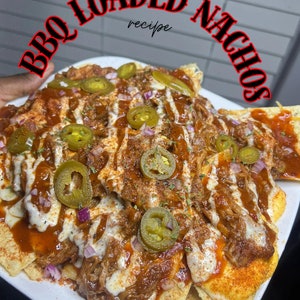 BBQ Loaded Nachos Recipe - 5-Page Digital Download | Easy, Smoky, and Flavorful Snack | Instant PDF Recipe