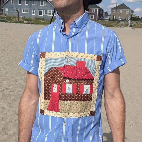 Upcycled Mens Shirt Etsy