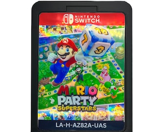 Giant Game Switch Mario Party Super Stars Wall Hang Decor Retro Wall Gameroom Decore for Gamers Nerdy Decor for  Arcade Room Decor